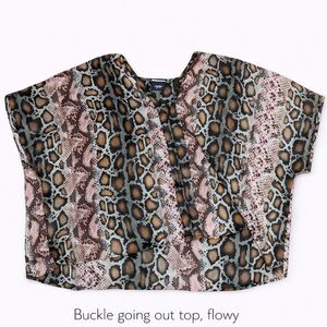 Daytrip Multicolor Animal Print Blouse